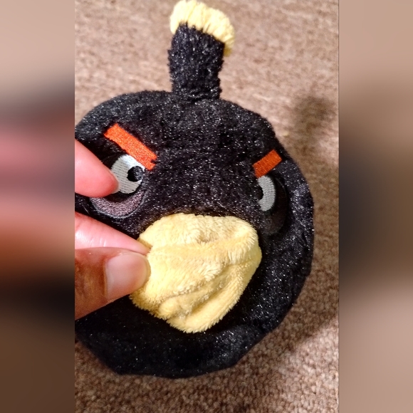 Angry Birds Black Bird Crow  Plush Toy 6” Stuffed No Sound Stuffed Animal Doll - Picture 8 of 10